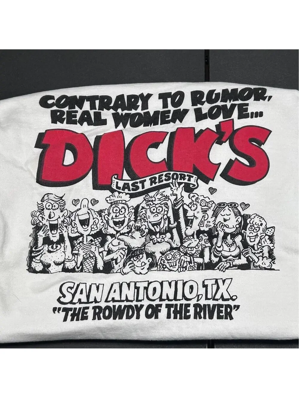 real women love dicks parody tee shirt